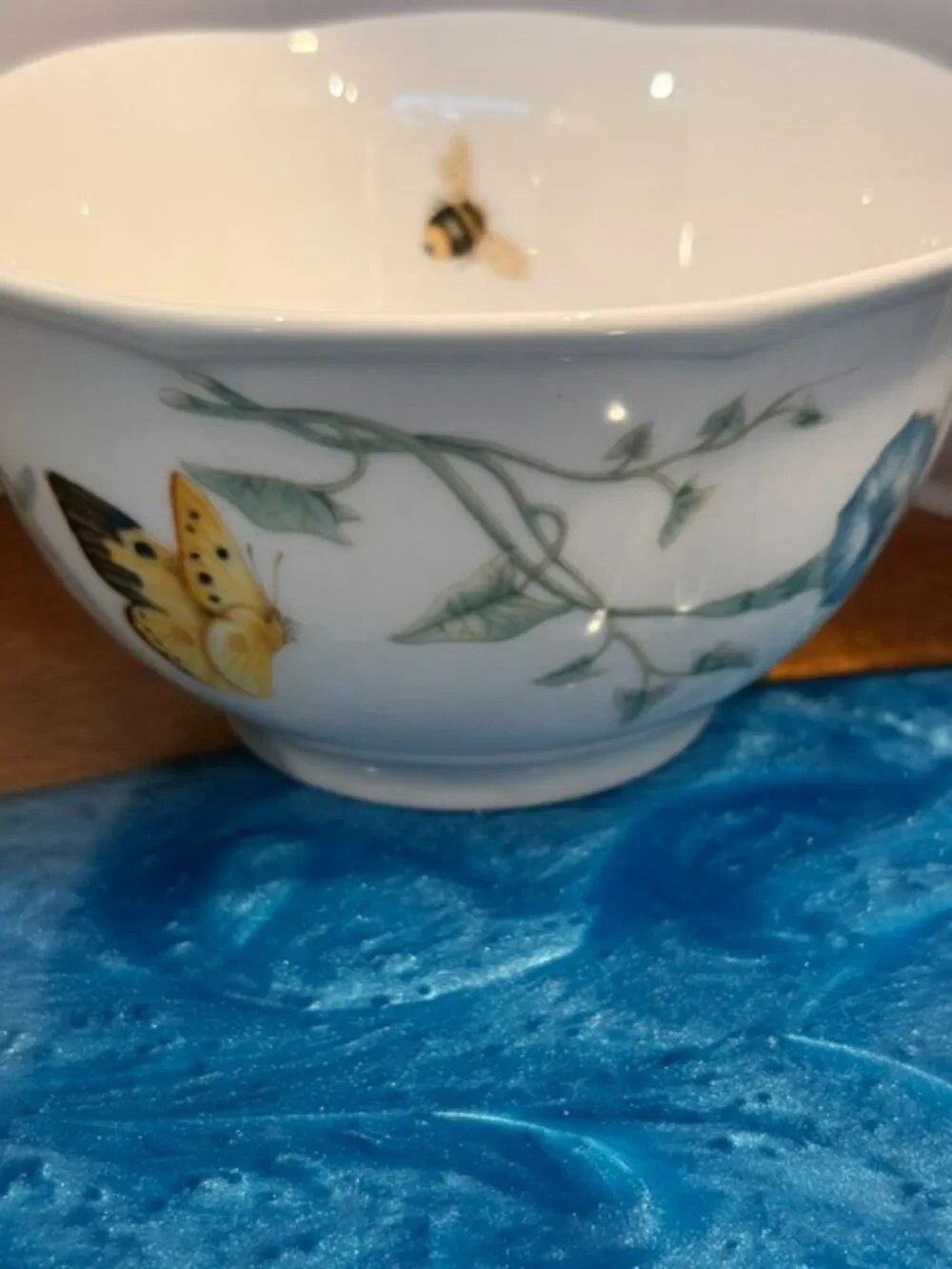 Set of 4 Lenox Butterfly Meadow Rice Dessert Berry Bowls